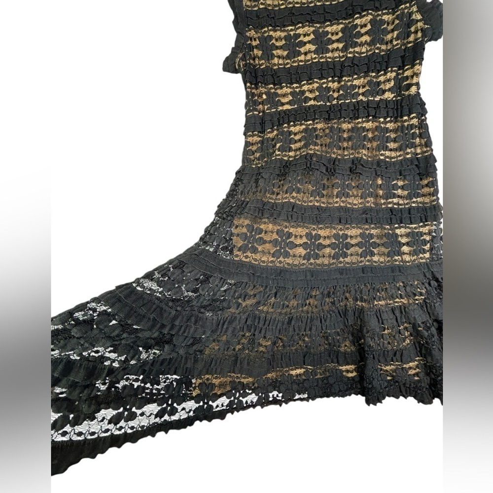 Max Studio Crocheted Lace Overlay Dress - Picture 4 of 8